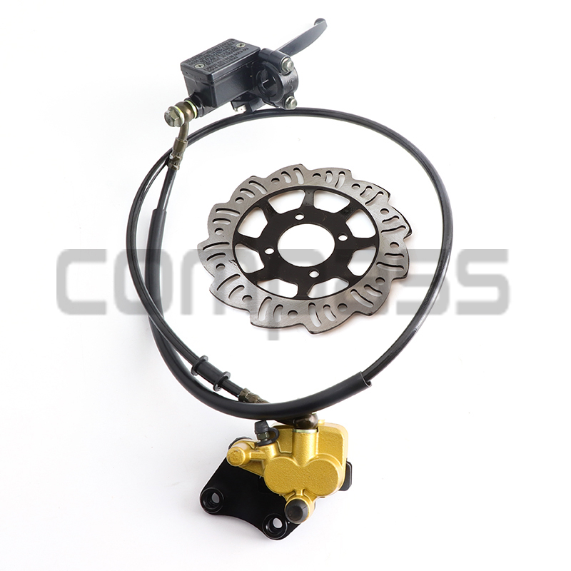1Set Motorrad Vorne Scheibenbremse Kit Hydraulische Bremssystem für 110cc 125cc 140cc BBR TTR Pit Bike Motocross Roller pitbike: Blau