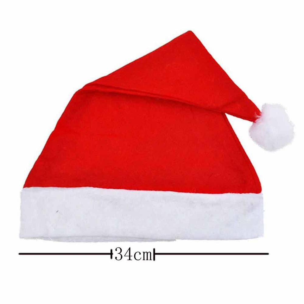 5PC Adult Unisex Adult Xmas Red Cap Santa Novelty Hat for Christmas Party Hat #@