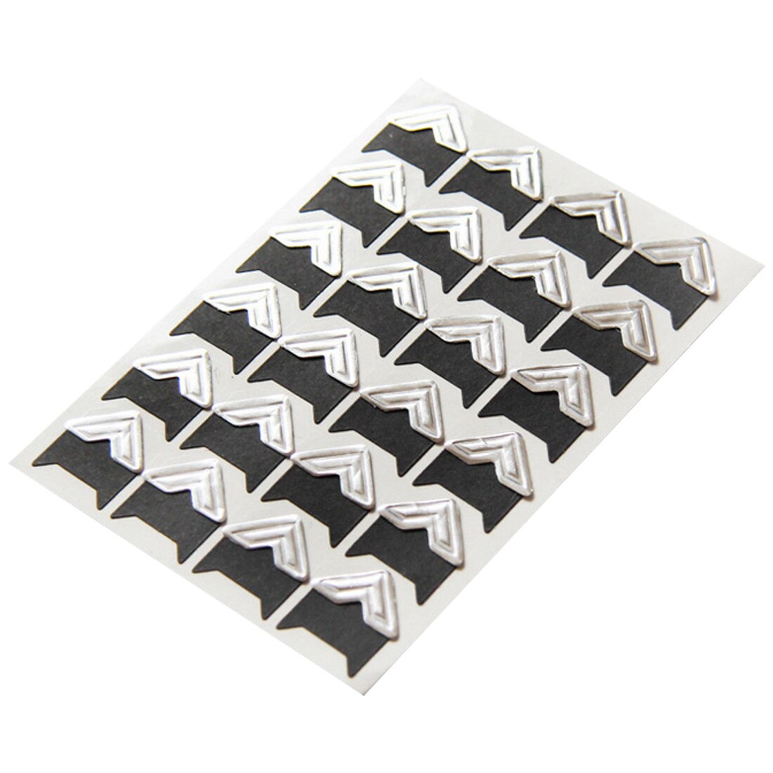 DIY retro corner kraft paper sticker album frame decoration scrapbook corner album corner retro kraft paper photo 24 / album: Sliver