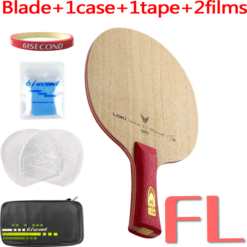 Wang Hao LOKI V7 CLCR 7 Holz Tischtennis Klinge/Klingeln pong klinge/tischtennis Schläger: FL mit FM Fall