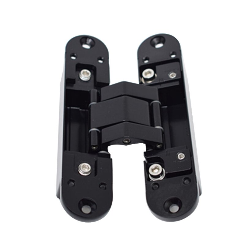 Hidden Door Invisible Concealed Hinges Zinc Alloy 180 Degree Swing 3 Way Adjustable Butt Hinge