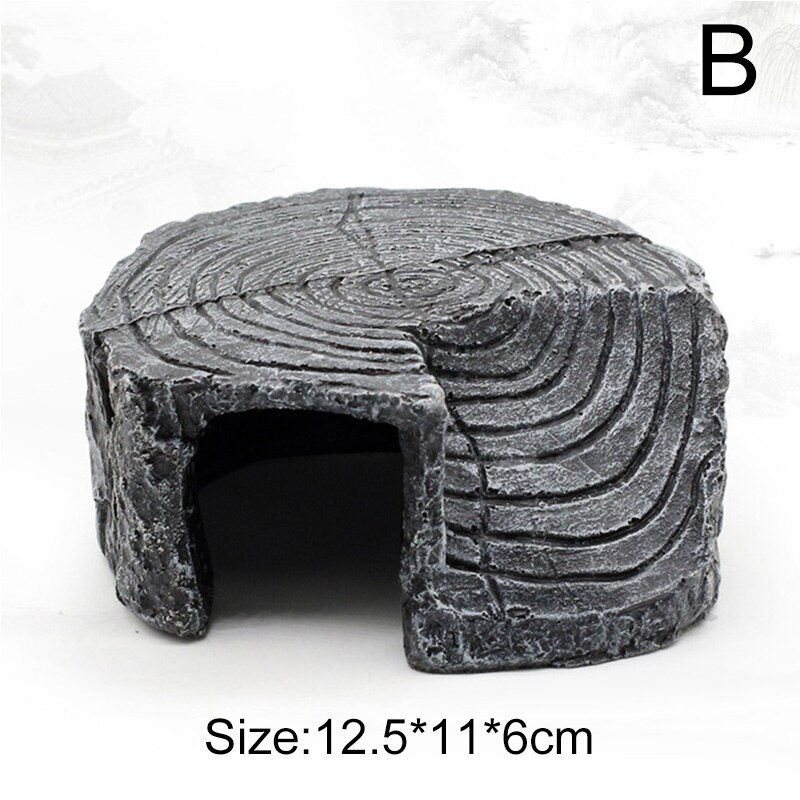 Rampe de plateforme en résine pour Reptile, jouet, rampe pour réservoir, île, escalade aquatique, ornement d&#39;aquarium, escalier pour Aquarium: B