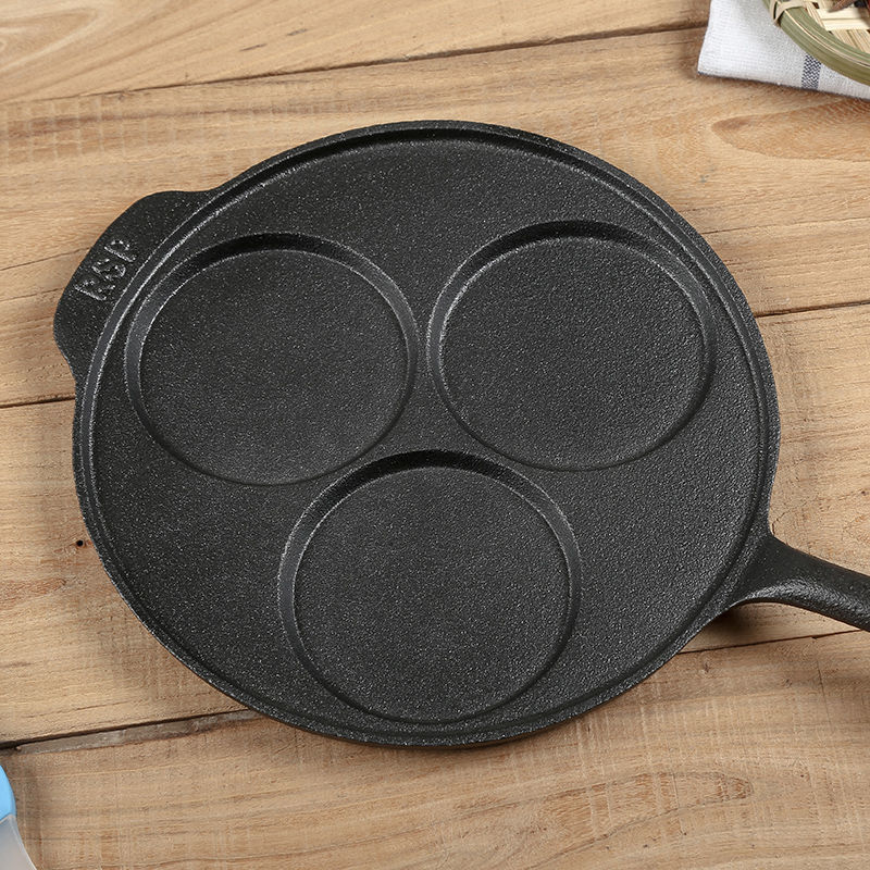 Støbejerns æg dumpling gryde pande bradepande non-stick æg dumpling skimmel form ubelagt æg dumpling artefakt for at lave æg dumpling