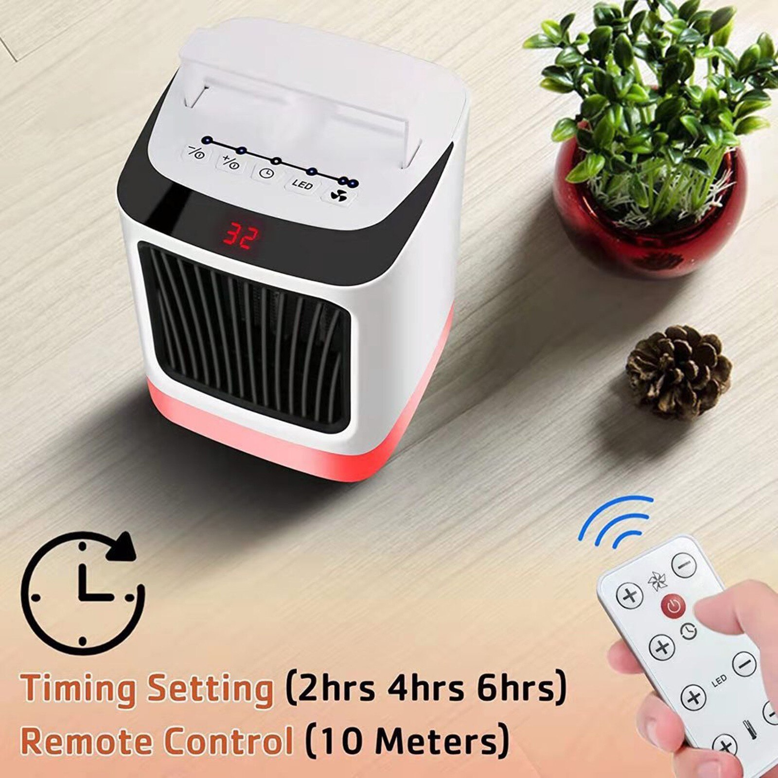 Heater Electric Heater Desktop Household Minismall Heater High Efficiency Fast Heating Energy Saving Heater