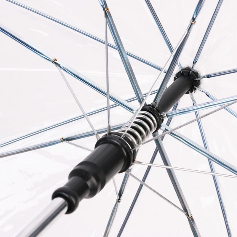 Fghgf langt håndtag 8k gennemsigtig paraply kvindelige mandlige regnkvinder mænd automatisk regnfuld klar stor bumbershoot