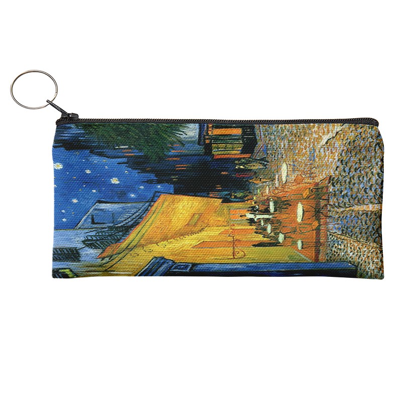 Lieferwagen Gogh Ölgemälde Geldbörse Mini retro Tägliche Lagerung Tasche Tragbaren Brieftasche Lippenstift Schlüssel Bleistift fallen Frauen Leinwand machen-hoch tasche: Stil6