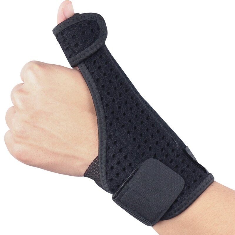1 stk håndledsstøtte tommelfinger håndskinne stabilisator gigt handske tommelfinger håndledsbeskytter venstre højre hånd: L