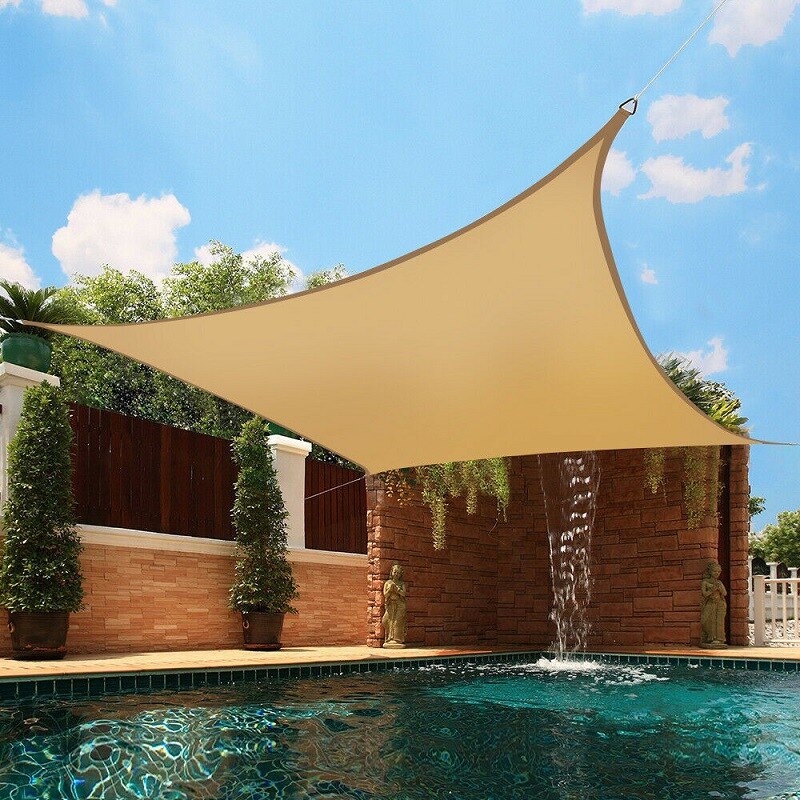 outdoor awnings Waterproof Sun Shelter Protection Outdoor Canopy Garden Patio Pool Shade Sail Awning Camping WJ915