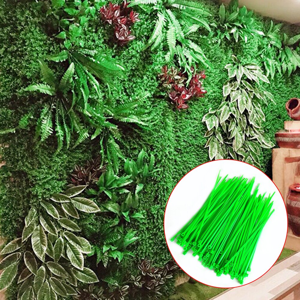 100pcs Cable Ties Fasten Wrap UV Resistant Plastic Home Garden Self Locking Outdoor Pipe Decoration Portable Office Plant Wall