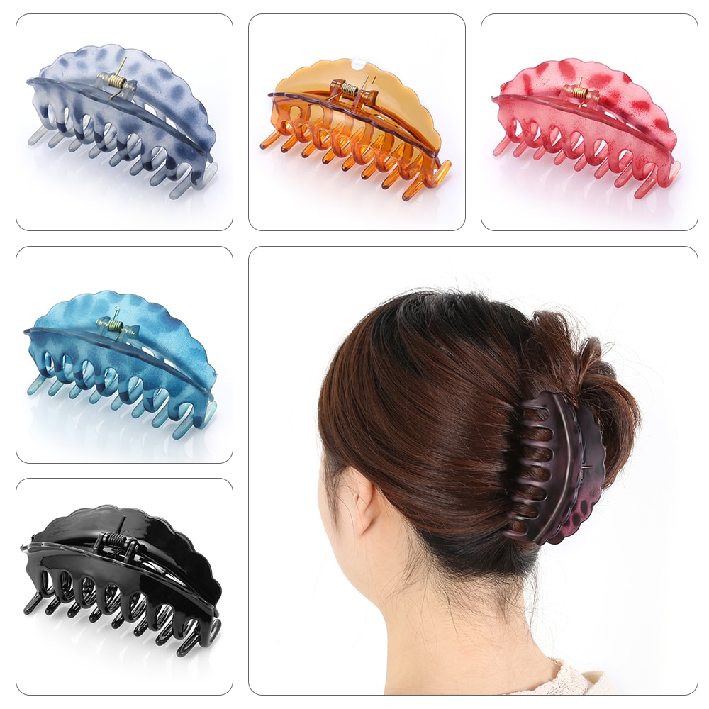 1pc Barrette Crab Clamp Clips Girls Hair Updo Hairpin Hairdress Styling Tool Women Hair Claw Banana Hair Clips