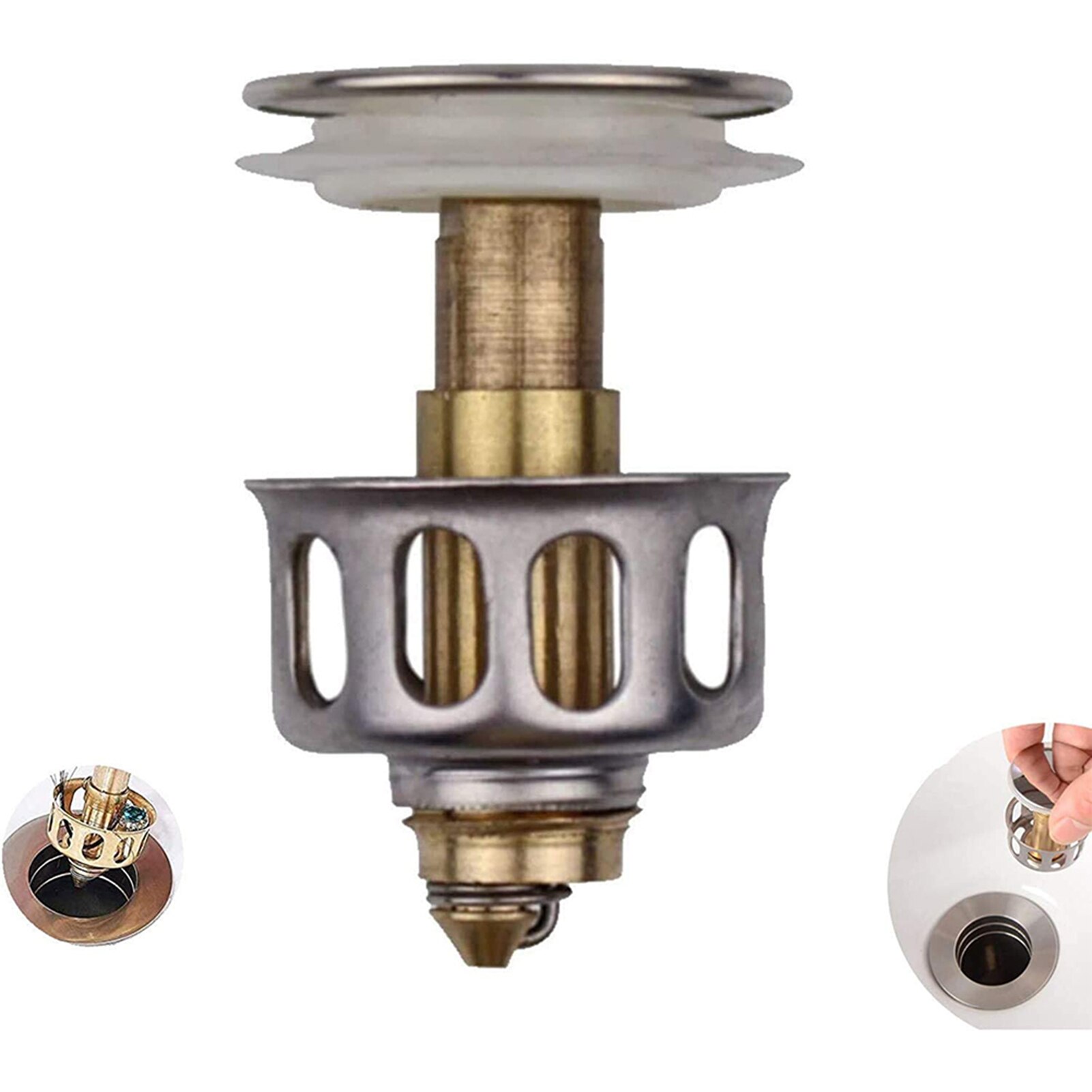 Sewer Drainer With Basket Kitchen Bathroom Domestic Use Hand Washing Sink Accessories