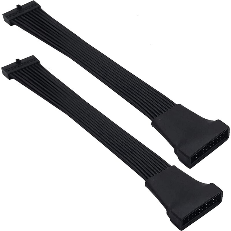 Kleine Mini Usb 3.0 19/20 Pin Interne Uitbreiding Header Adapter Kabel Voor Moederbord 4.7 Inch (2 Pack): Default Title
