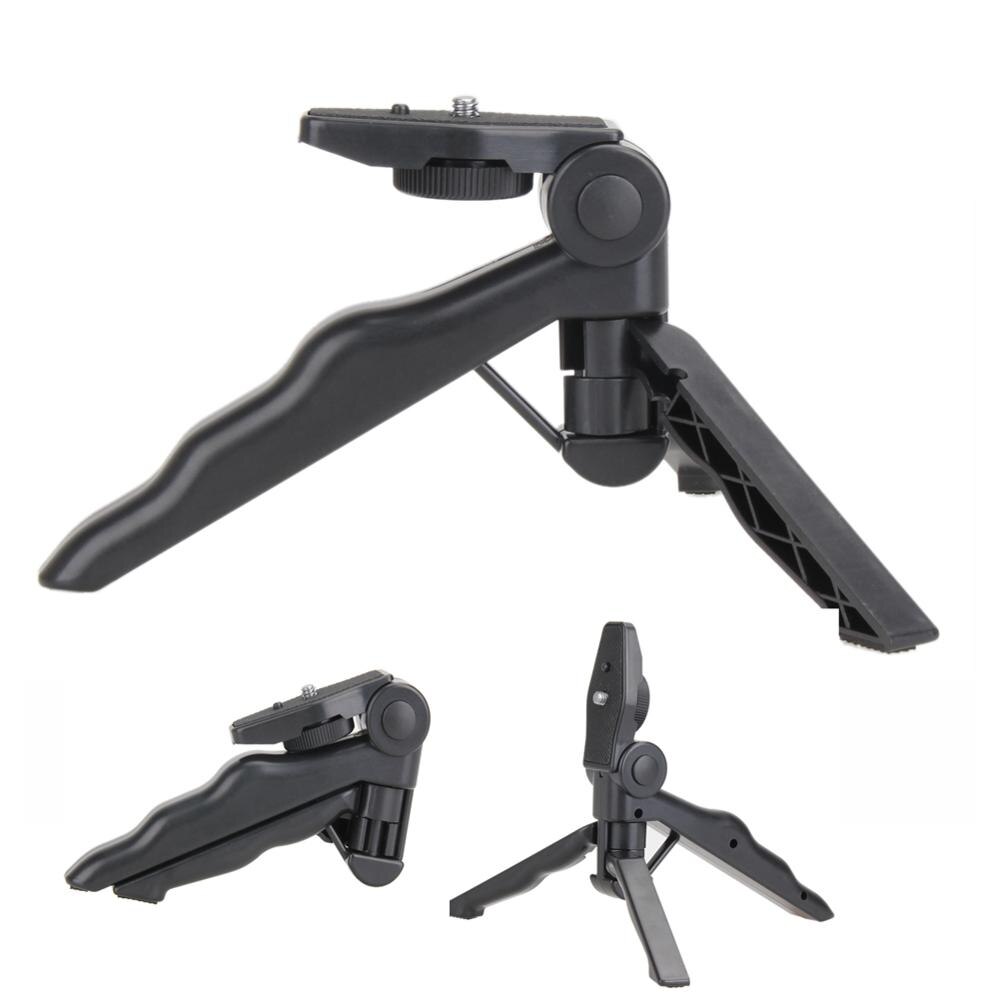 Universele Mini Tafel Statief 75 "Rotatie Desktop &amp; Handvat Stabilizer Voor Mobiele Telefoon Camera Met Mobiele Telefoon Houder En statief