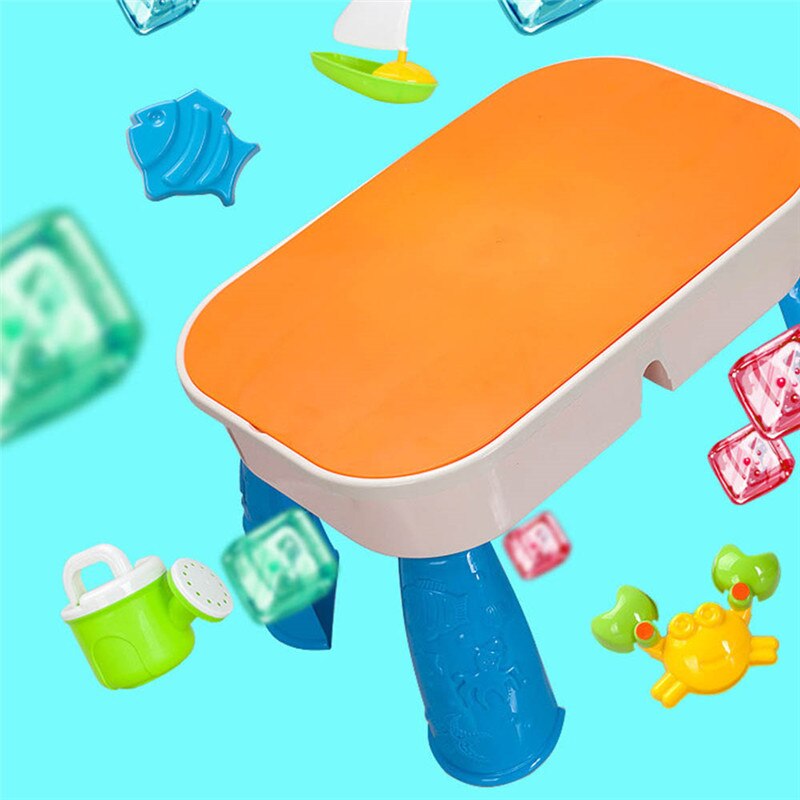 9 Pcs Draagbare Strand Speelgoed Set Graven Schop Gereedschap Bad Water Spelen Zand Tafel Zee Spelen Water Zacht Materiaal Zomer