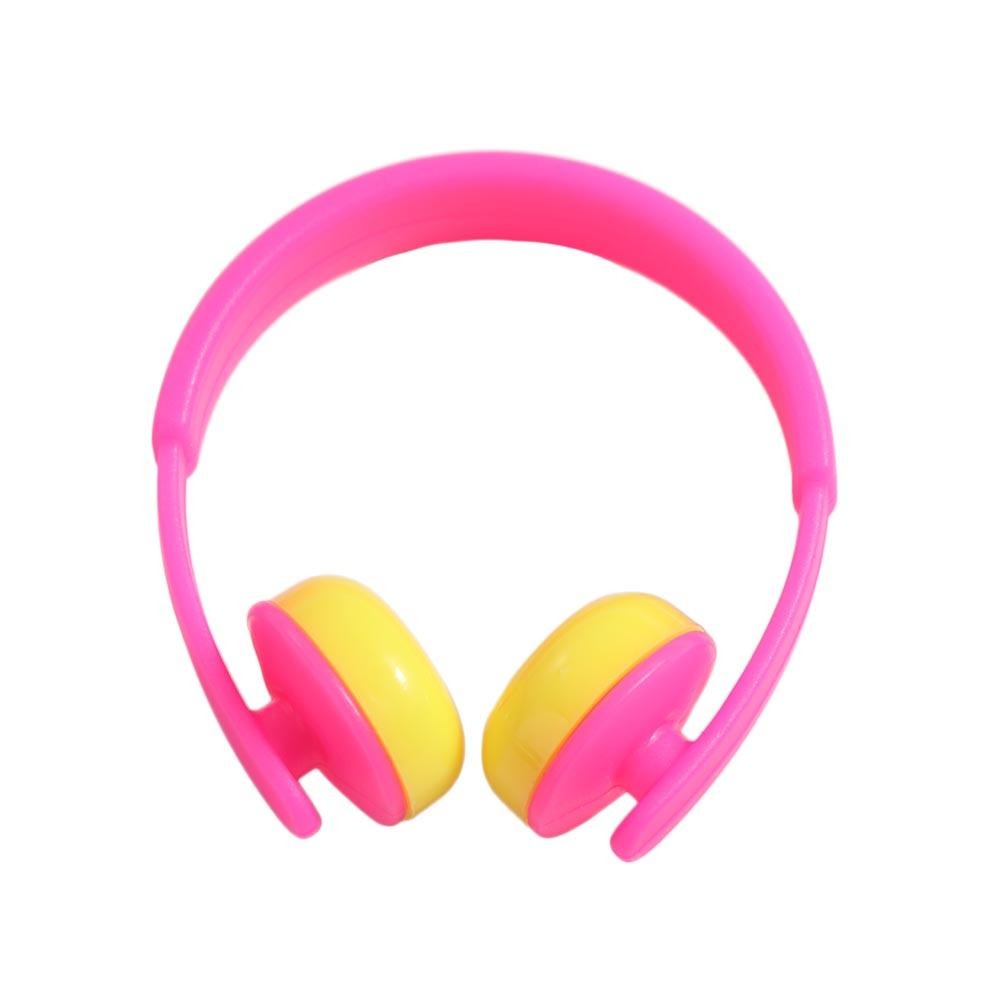 Dollhouse Props Miniature Headset Model Simulation Classic Toys Dollhouse Headphone Model 3.8cm Plastic Doll Headset Toy: light green