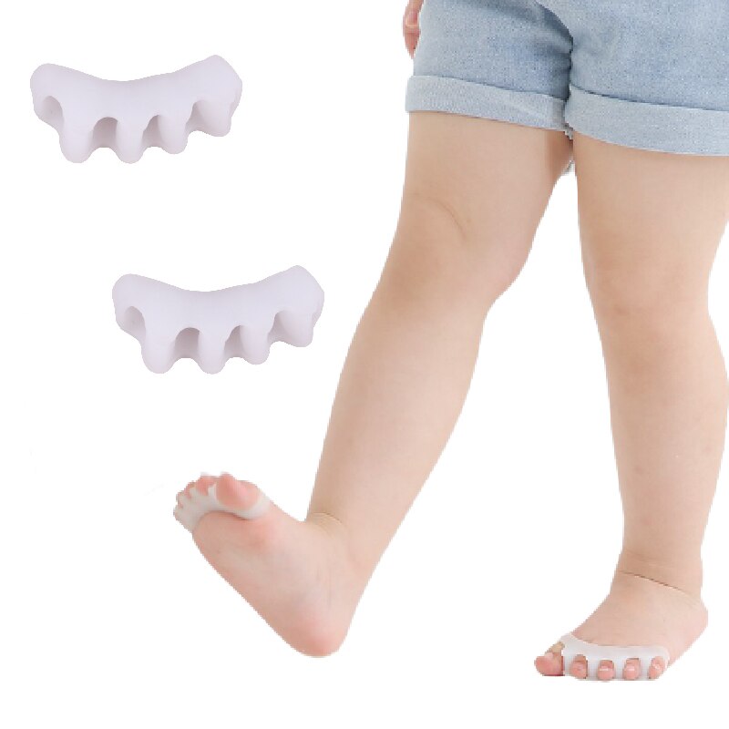 60 stück = 30pairs Fußpflege Für Kinder Hallux Valgus Orthesen Silikon Gel Kinder Toe Separator Bunion Corrector Orthopädische werkzeug