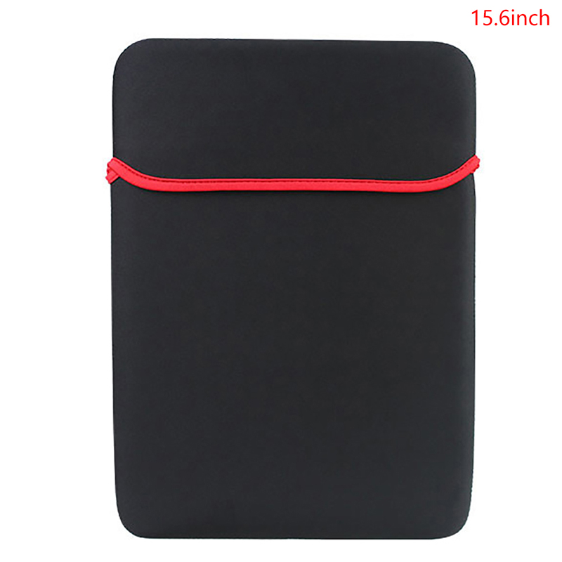 14 15,6 17 inch dubbelzijdige laptoptas beschermende tas neopreen zachte hoes tablet pc tas waterdichte laptoptas: Wijn Rood