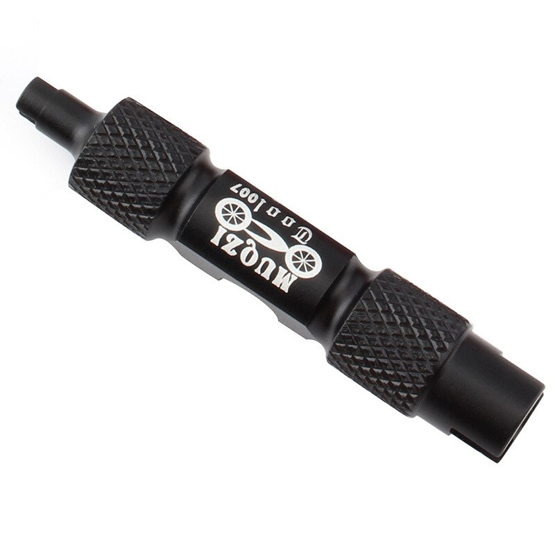 Double-head Bicycle Wrench Valve Core Disassembly Tool Multifunction Valve Core Removal Tool Wrench Disassembly accessories tool: BLACK