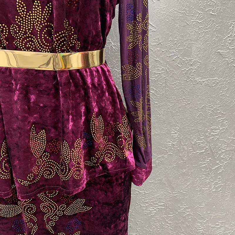 Md luksus verkkohihaiset samettimekot naisille afrikkalainen dashiki brodeerattu pitkä mekko ei headtie nigerialainen viitta juhliin kaftanilla