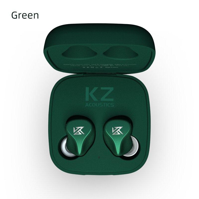 AK – écouteurs sans fil KZ Z1/Z1 PRO TWS Bluetooth 5.0/ 5.2, oreillettes dynamiques magnétiques, commande tactile, casque de Sport ASX ZAX: Z1 Green