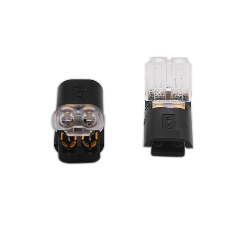 5-100 Pcs 2 Pin Way Spring Scotch Lock Connector 24-18AWG Wire for LED Strip Quick Splice Connector Cable Crimp