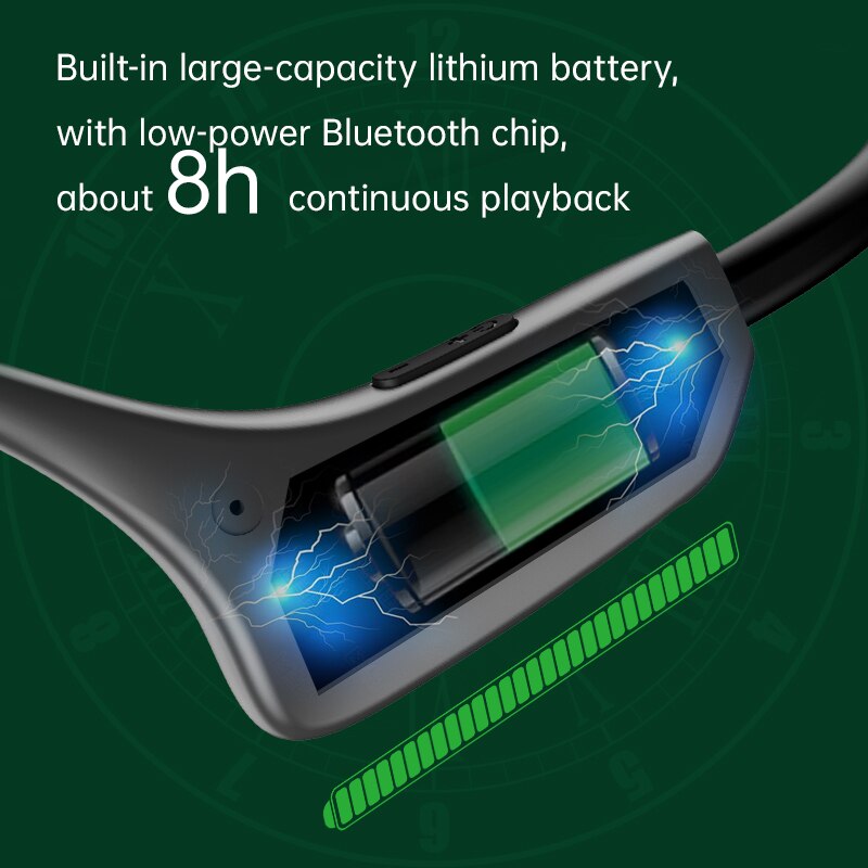 H10 Beengeleiding Waterdichte Oordopjes Ingebouwde 8Gb Geheugen Hoofdtelefoon Met Mic Bluetooth Headsets Voor Buitensporten Rijden