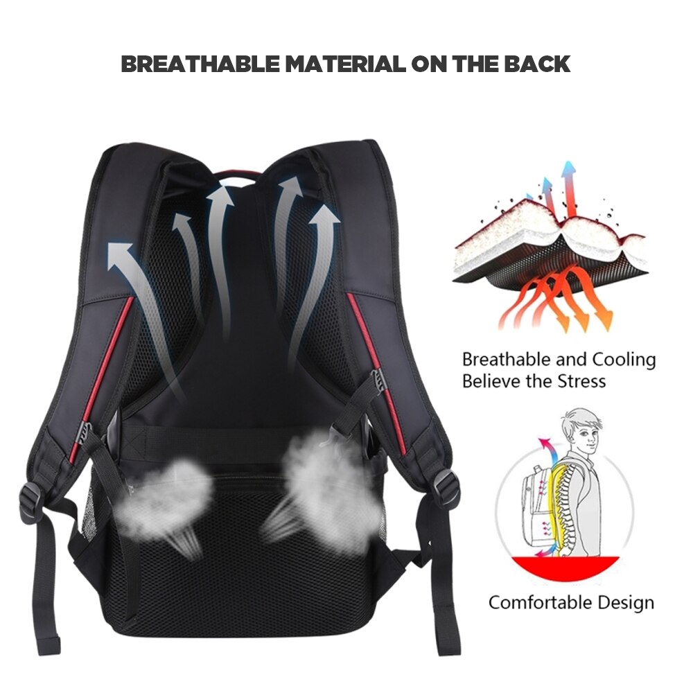 Multifunction High Capacity Computer USB Backpack Light 15.6-inch Laptop Bagpack Travel School Bags