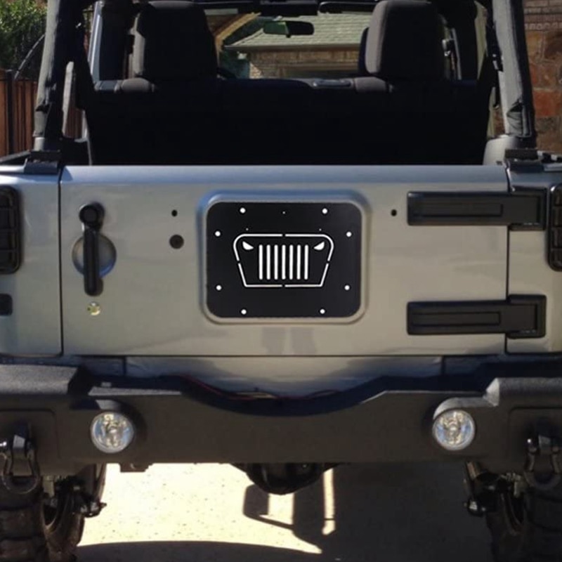 Reservewiel verwijderplaat en achterklep carrosseriepluggen compatibel voor jeep wrangler jk jku 2007 to