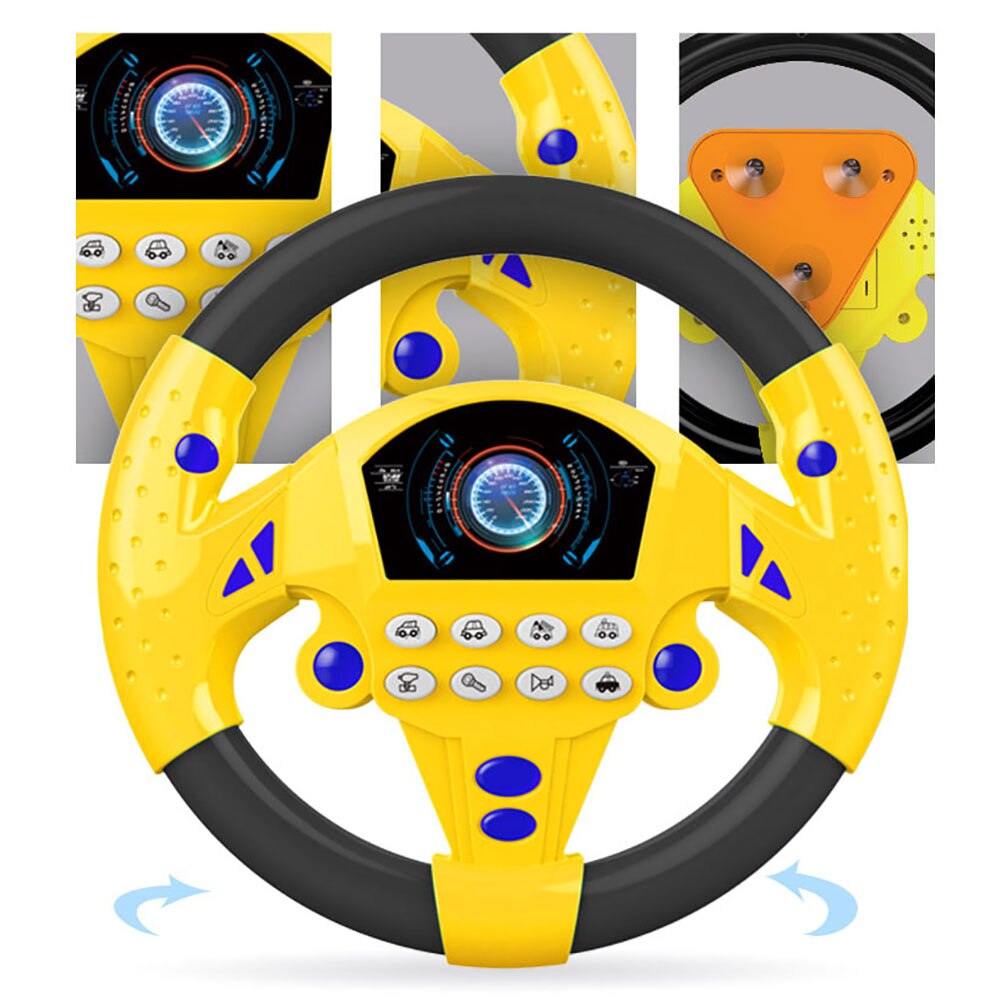 Juguete para niños simulación volante pequeño Copilots rueda de juguete de manejo simulada educación temprana juguete sonoro chico juguetes
