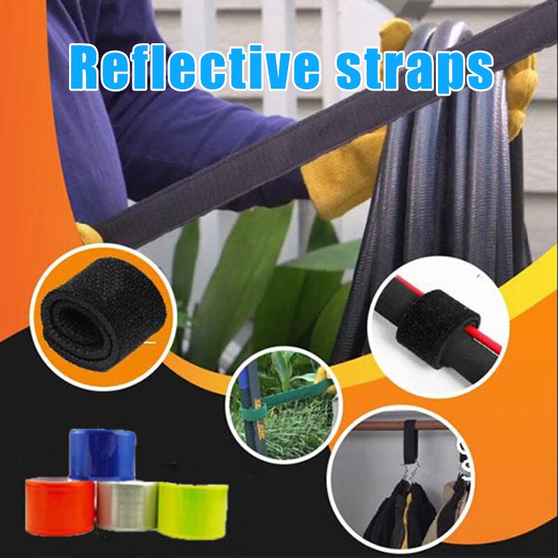 Reflective Snap Bands Reflective Slap Bracelet Reflective Wristband High Visibility Reflectors for Riding Bike CMG786