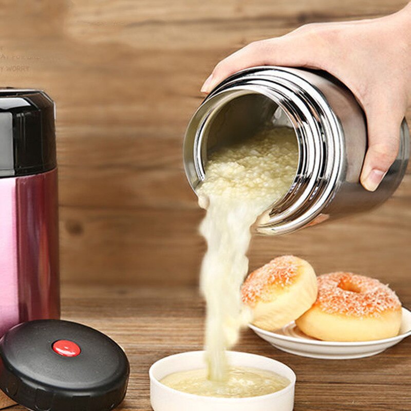 Stainless Steel Vacuum Soup Bento Containers Thermos Double Portable Lunch Flasks Thermocup Box Food Large Capacity