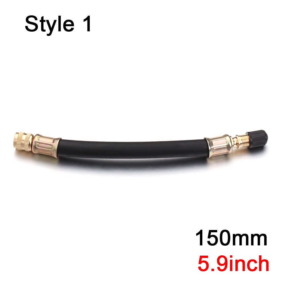 Dysza ze stali nierdzewnej/gumy dla Xiaomi Mijia skuter M365 rozszerzony zawór opony Adapter dysza skuter elektryczny MTB narzędzie rowerowe: Style 1-150mm