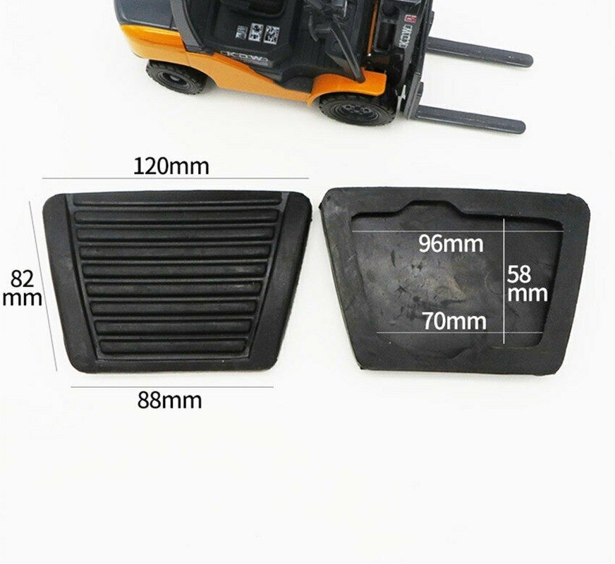 2PCS Forklift Clutch Brake Pedal Foot Pad Rubber Mat For HELI HANGCHA Machine