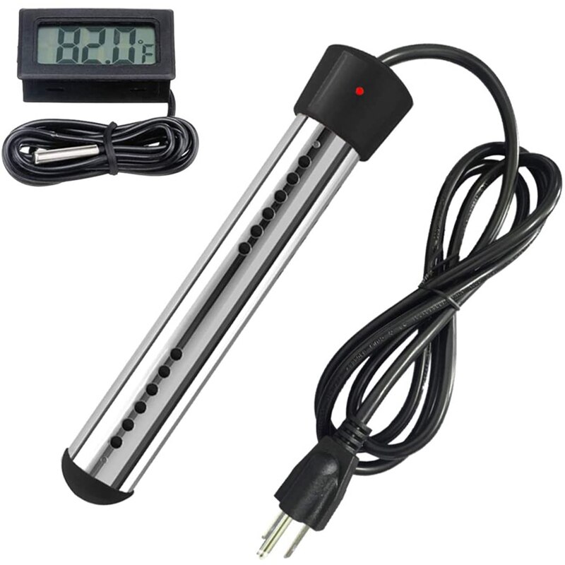 Immersion Heater,Portable Electric Water Heater with Stainless Steel Guard,Submersible Water Heater for Pool,Us Plug: Default Title
