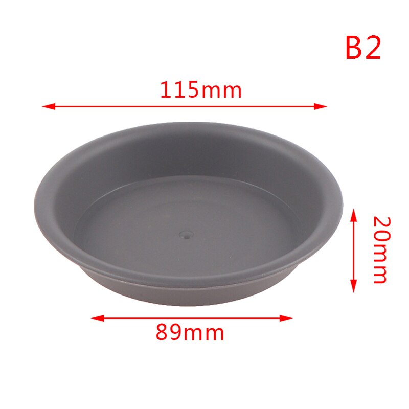 Caja de Maceta de jardín de plástico de forma redonda, platillo de Maceta de jardín de Color sólido, bandeja de goteo, maceta, paleta, bandeja para macetas, 1 ud.: B2