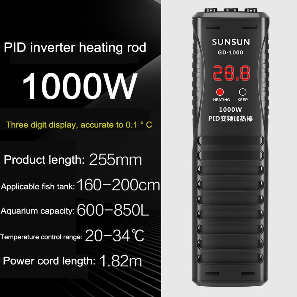 Fish Tank Heater Automatic Constant Temperature Explosion Proof Warmer 220-240V GP-50/100/300/500/800/1000 PTC Aquarium Heater