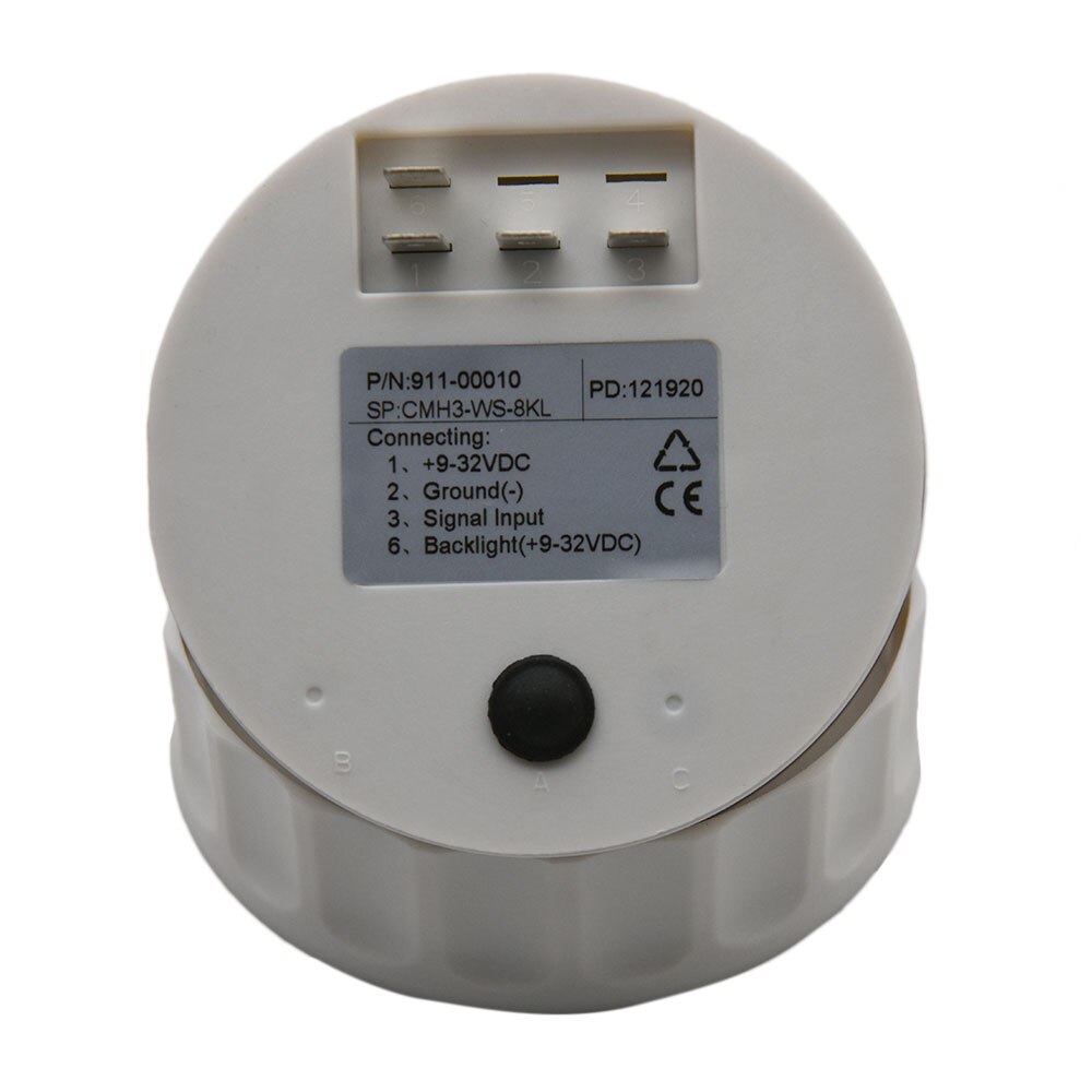 85MM Gauge with Tacho Sensor M16 for Gasoline Diesel Engine Tachometer 3KRPM 4KRPM 6KRPM 8KRPM With Hourmeter Red Backlight