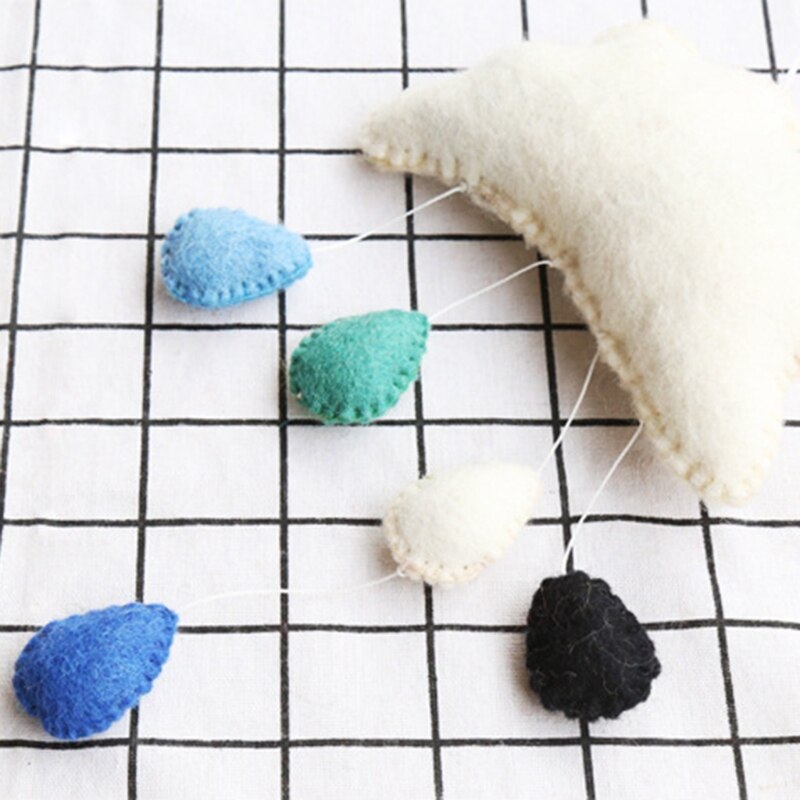 Cute Clouds Nordic Wind Baby Kids Room Nursery Home Cloud Stickers Decal Raindrop Wall Hanging Decor