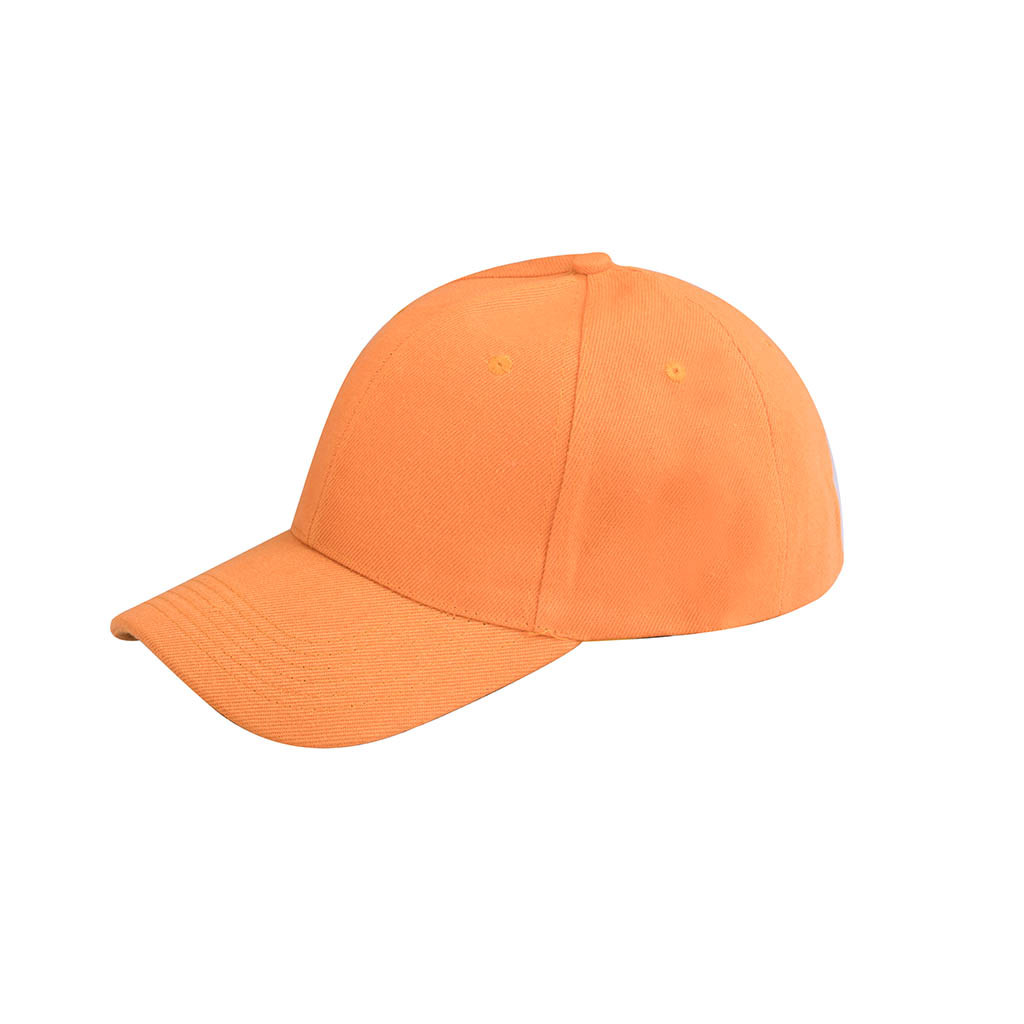 Berretto Da Baseball di modo Degli Uomini Delle Donne Della Protezione di Estate Uomo Del Cappello Del Cotone Regolabile Unisex di Snapback di Hip-Hop di Colore Solido Cappelli Outdoor caps: Orange