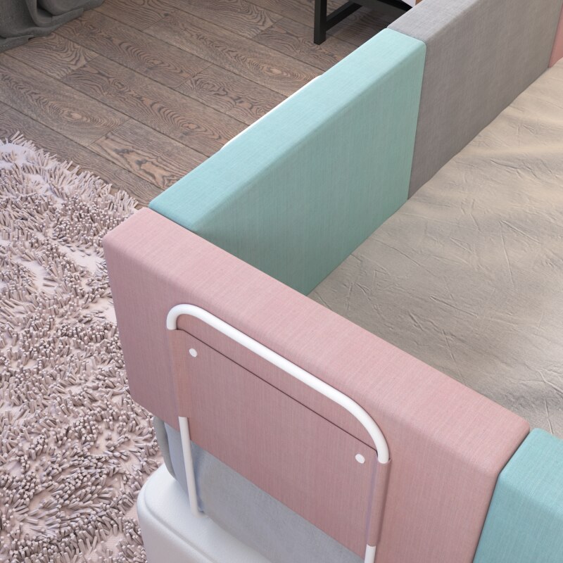 28cm Height Baby Bed Rail Guard Height Adjustable Anti-collision Guardrail Children's Bed Fence Bed General Soft Gate Crib Rail