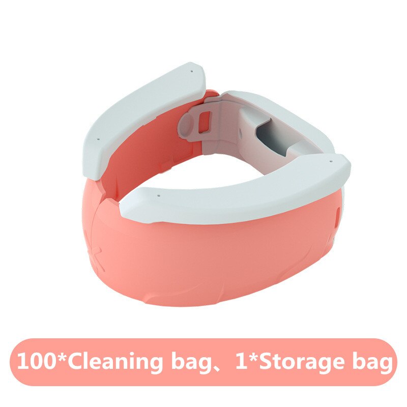 Kids Toiletpot Draagbare Toilet Training Baby Potje Voor Kids Fold Kinderen Outdoor Reizen Zindelijkheidstraining Seat Wc Jongen meisje: Roze