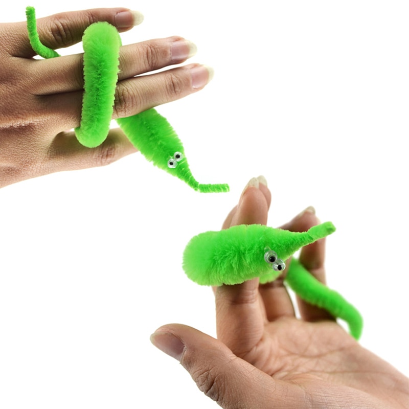 3/5/10Pcs Worm Zachte Leuke Rups Speelgoed Kid Truc Klassieke Speelgoed Rups Speelgoed Street Magic Props kerstcadeau