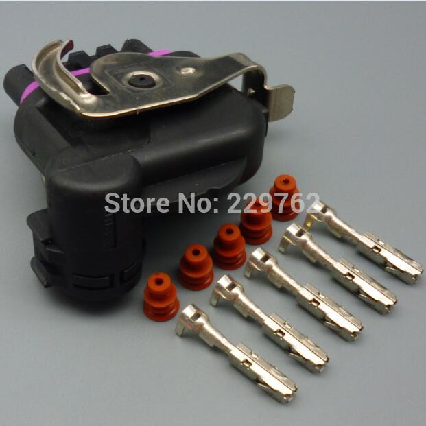 shhworldsea 5 Pin/Way Automotive Engine Harness Connector Generator Plug With Wire Pigtail 18242000000