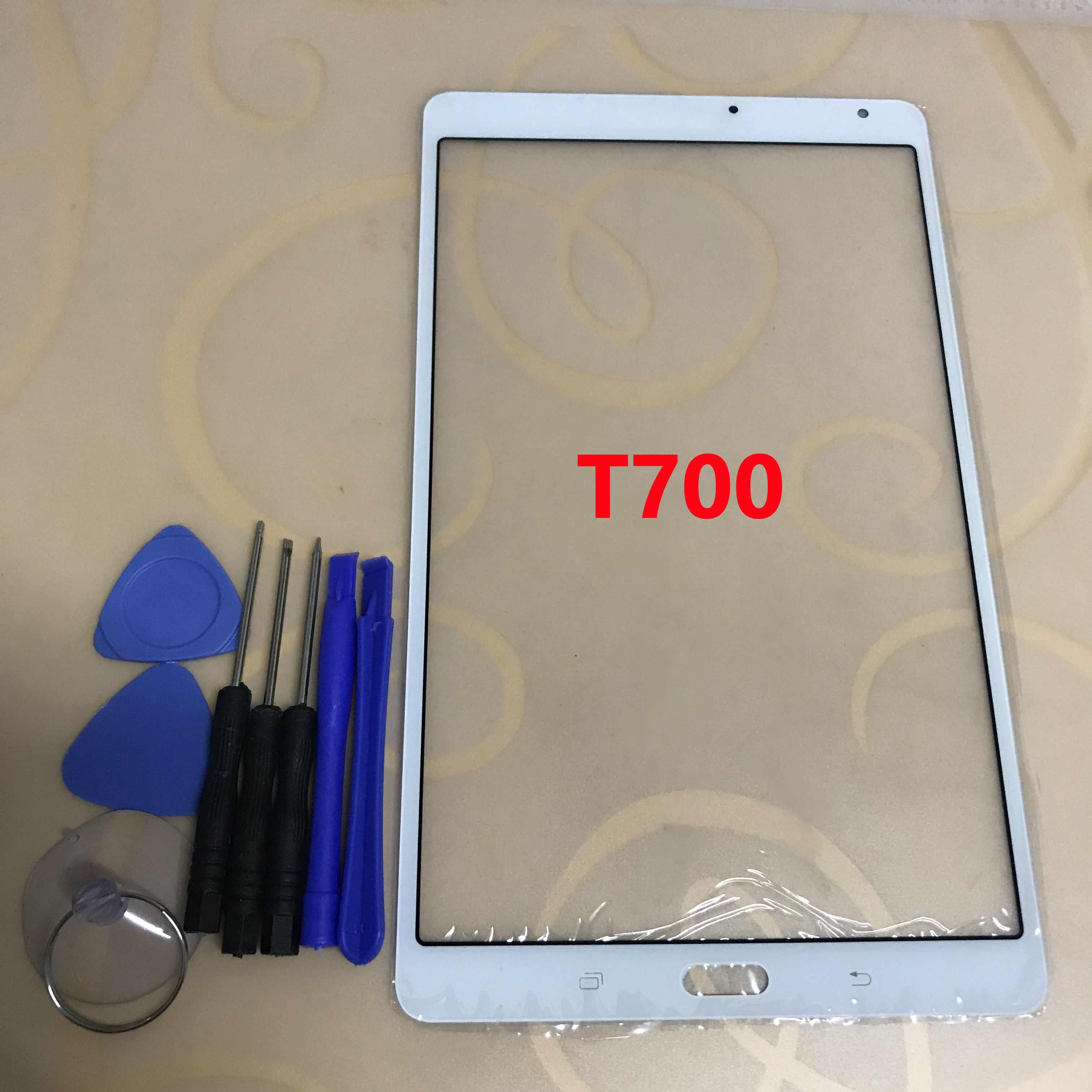 Für Samsung Galaxy Tab S 8,4 T700 SM-T700 / T705 SM-T705 Touchscreen Digitizer Sensor Äußere LCD Glas Objektiv + kostenlose Tools: T700 White