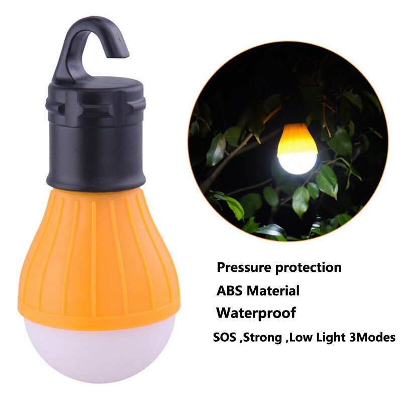 3 Modi LED Tragbare Laternen Lampe SOS Außen Camp Wandern Zelt Angeln Notbeleuchtung ABS Wasserdichte Hängen Haken Led-lampen