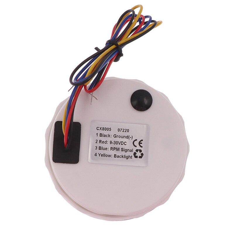 6000 rpm Tachometer Marine Tacho Meter Gauge With Red Backlight LCD Hourmeter Digital Tacho Meter Sensor