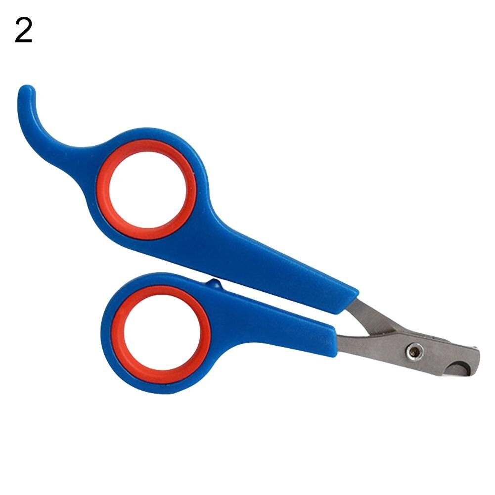 Coupe-ongles pour animaux de compagnie, outil de toilettage, griffes de lapin, ciseaux à ongles, patte d&#39;animal, perroquet gerbid bird pour chien, cisaille à ongles de chat: Blue  Red