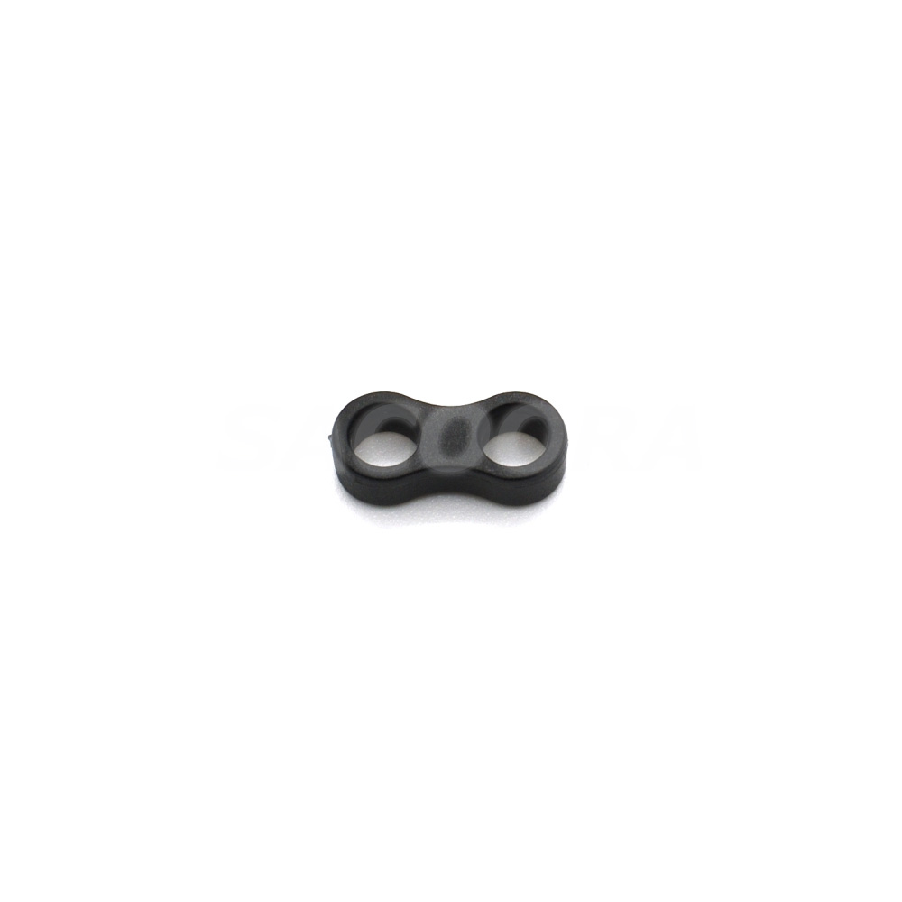 Serrure de cordon en plastique noir | 2 trous, connecteur de corde, bouchon de pièce, bascule Clip coulissant 50 pièces/paquet