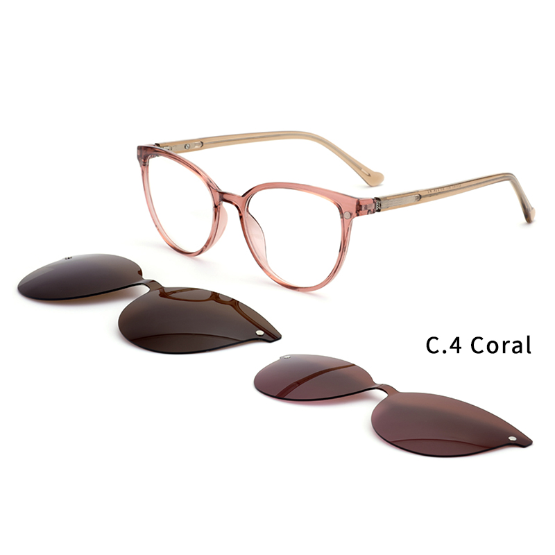 Ceofy Magnetische Gepolariseerde Clip Op Zonnebril Vrouwen Bril Kader Optische Bijziendheid Bril Recept Brillen 69940
