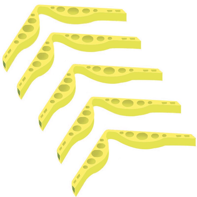 1/5 Pcs Mond Masker Neusbrug Pad Comfortabele Memory Foam Spons Bescherming Strip Anti-Condens Glazen Beugel Herbruikbare: 5pc Yellow